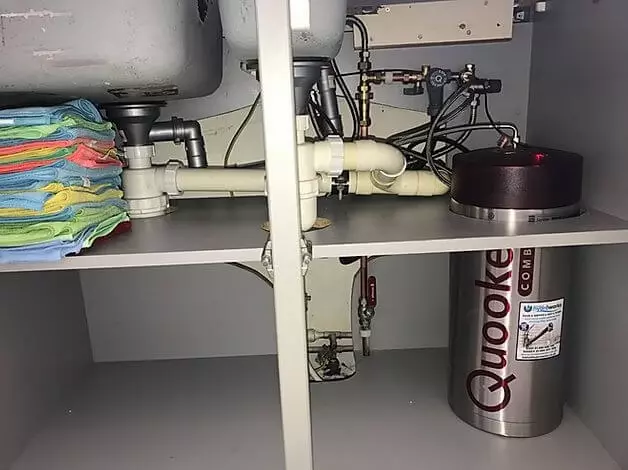 Sometimes it can take a long time to get hot water to the kitchen sink